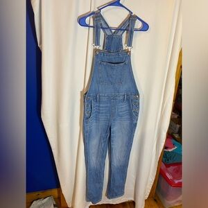American Eagle Outfitters Blue Denim Overalls